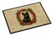 Cairn Terrier Christmas Flowers Doormat Front Door Mat Indoor Outdoor Rugs For Entryway, Non Slip Washable Low Pile, 24H X 36W_maomaolike.com