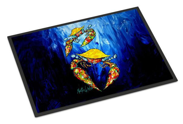Crab Fair Doormat Front Door Mat Indoor Outdoor Rugs For Entryway, Non Slip Washable Low Pile, 24H X 36W_maomaolike.com