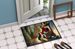 Lancashire Heeler And Santa Claus Doormat Front Door Mat Indoor Outdoor Rugs For Entryway, Non Slip Washable Low Pile, 24H X 36W_maomaolike.com