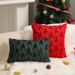 Christmas Pine Pattern Plush Back Pillow Cover Bedroom Sofa Rest Cushion Cover Does Not Contain Core_maomaolike.com