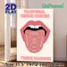 Traditional Chinese Medicine Tongue Diagnosis Painting Poster, Clear Illustrative Poster, Informative TCM Reference Ideal For Wellness Clinics, Study_maomaolike.com