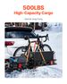 70" X 30" X 6", Hitch Cargo Carrier, 500 Lbs Capacity Hitch Cargo Carrier With Nighttime Reflective Reminder, Folding Hitch Mount Cargo Carrier With Hitch Lock For 2" Receiver, Fit For SUVs_maomaolike.com