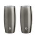 Stainless Steel Beer Glass Set, Set Of 2 - Olive Grey_maomaolike.com