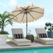 9 Feet Patio Umbrella With Crank Handle And Push Button Tilt_maomaolike.com