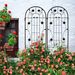 2 Pack Metal Garden Trellis 86.7" X 19.7" Rustproof Trellis For Climbing Plants Outdoor Flower Support Black_maomaolike.com