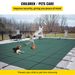 VEVOR Pool Safety Cover Fits 20 X 38 Ft Rectangle Inground Safety Pool Cover Green Mesh Solid Pool Safety Cover For Swimming Pool Winter Safety Cover_maomaolike.com