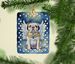 English Bulldog My Angel Porcelain Ornament Christmas Tree Hanging Decorations For Home Christmas Holiday, Rectangle, Gift, Multicolor_maomaolike.com