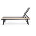 WATERLOO CHAISE LOUNGE WITH ATTACHED WOOD SIDE TABLE SET OF 2 62756.00BLKMP2_maomaolike.com