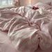 Wholesale INS Color-Dyed Double-Layer Crinkled Yarn Pure Four-Piece Nordic Style Homestay All-Cotton Striped Washed Cotton 4-Piece_maomaolike.com