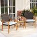 3 Pieces Patio PE Wicker Furniture Set Acacia Wood Outdoor Conversation Bistro Set_maomaolike.com