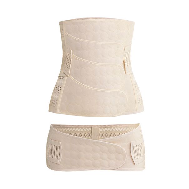 Waist Belt for Women 4-pack Postpartum Abdominal Belt Breathable Set Vaginal Delivery Cesarean Section Plastic Waist Abdominal Belt_maomaolike.com