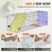 SucceBuy Live Animal Cage Trap Humane Cat Rodent Control Folding With Handle For Rabbits Stray Cats Squirrels Raccoons_maomaolike.com