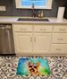Yorkshire Terrier Hippie Dawg Memory Foam Kitchen Mat Machine Washable Anti-Fatigue Mat Cushion Comfort Bath Mat Or Kitchen Rug_maomaolike.com