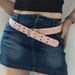 Punk Star Eyelet Denim Fabric Bes For Women High-end Luxury Brand Unisex Jeans Retro Gothic Blue Waistband Y2K Pink_maomaolike.com