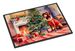 Dachshund Cozy Christmas Doormat Front Door Mat Indoor Outdoor Rugs For Entryway, Non Slip Washable Low Pile, 24H X 36W_maomaolike.com