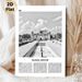 Bangladesh Historical Architecture Painting Poster, Monochrome Vintage Poster, Stunning Ancient Landmark With Urban Backdrop Design, Ideal For Living_maomaolike.com