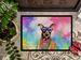 Doberman Pinscher Hippie Dawg Doormat Front Door Mat Indoor Outdoor Rugs For Entryway, Non Slip Washable Low Pile, 24H X 36W_maomaolike.com