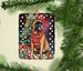 Boxer Christmas Porcelain Ornament Christmas Tree Hanging Decorations For Home Christmas Holiday, Rectangle, Gift, Multicolor_maomaolike.com
