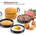 4pcs, Stainless Steel Egg Cooking Rings - Perfect For Frying Eggs, Pancakes, And Omelets - Hotel Kitchen Gadgets And Accessories_maomaolike.com