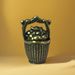 Chinese Style Basket Ornament Craft Home Decoration Alloy Copper Plated Hanging Gold Bucket Creative New Product_maomaolike.com
