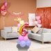 6 Number Balloon 115cm 180pcs Rainbow Gradient With Detachable Crown – Easy Inflate And Deflate Reusable, Premium Foil Mylar Balloons For Birthdays, Anniversaries, And Party Decorations_maomaolike.com