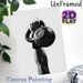 Kettlebell Fitness Painting Poster, Monochrome Minimalist Workout Scene Poster, Motivational Fitness Decor Ideal For Gym, Home Workout Space_maomaolike.com