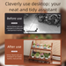 Desktop Countertop Bookshelf Office Desk Student Multi-layer Organizer Cosmetics Foldable Storage Rack_maomaolike.com