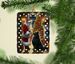 Belgian Sheepdog And Santa Claus Porcelain Ornament Christmas Tree Hanging Decorations For Home Christmas Holiday, Rectangle, Gift, Multicolor_maomaolike.com