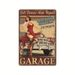 New Garage American-Style Vintage Tin Sign, Industrial Car Repair Background Wall Decor, Frameless Wall Art_maomaolike.com