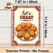 Indian Chaat Themed Painting Poster, Vibrant Retro Ethnic Style Illustrated Poster, Playful Typography With Detailed Chaat Platter, Adds Warm Culinary_maomaolike.com