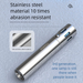 New Brightness Flashlight Outdoor Ultra Bright Long Range Rechargeable Laser High Power Mini Portable Stainless Steel_maomaolike.com