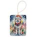 Alaskan Malamute Christmas Porcelain Ornament Christmas Tree Hanging Decorations For Home Christmas Holiday, Rectangle, Gift, Multicolor_maomaolike.com