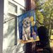 Great Pyrenees Happy Birthday House Flag Large Porch Sleeve Pole Decorative Outside Yard Banner Artwork Wall Hanging, Polyester, House Size, Multicolor_maomaolike.com