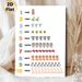 German Number & Animal Learning Painting Poster, Soft Watercolor Cute Animal & Number Poster, Assists With German Number Learning, Ideal For Study_maomaolike.com