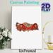 Turkey Map Painting Poster, Vintage Red Floral Ornate Pattern Poster, Cultural Artistic Piece Ideal For Home And Office Wall Decor_maomaolike.com