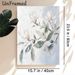 Magnolia Themed Painting Poster, Soft-toned Impasto Floral Poster, Elegant Blooming Magnolia Artwork Ideal For Living Room, Bedroom And Dining Area_maomaolike.com