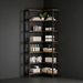 Corner Bookshelf, Industrial Corner Etagere Bookcase_maomaolike.com