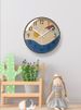Yipula 7171 New Living Room Abstract Art Silent Morandi Home Bedroom Wall Clock_maomaolike.com