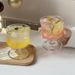 Unique Vintage Glass Ins-style Short Stem Iced Americano Coffee Latte Cup, Specialty Drink And Juice Cup_maomaolike.com