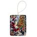 Boston Terrier And Santa Claus Porcelain Ornament Christmas Tree Hanging Decorations For Home Christmas Holiday, Rectangle, Gift, Multicolor_maomaolike.com