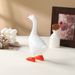 White Resin Goose Figurine Statue Craft, Decorative Ornament For Living Room, Study And Entryway Household Interior Layout
_maomaolike.com