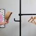 Telescopic Garment Rack, Heavy Duty Design Movable DIY By Hand No Damage To Wall Ceiling Hanging Rail, 31-47in Wide Adjustable, 120 Kilogram Loading, Reach Hook Included,Black_maomaolike.com