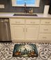 Graveyard Spooky Halloween Memory Foam Kitchen Mat Machine Washable Anti-Fatigue Mat Cushion Comfort Bath Mat Or Kitchen Rug_maomaolike.com