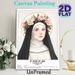 St. Rose Of Lima Themed Painting Poster, Soft Watercolor Saint Portrait Poster, Inspirational Spiritual Message, Ideal For Church And Home Wall Decor_maomaolike.com
