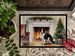 Karelian Bear Dog Cozy Christmas Doormat Front Door Mat Indoor Outdoor Rugs For Entryway, Non Slip Washable Low Pile, 24H X 36W_maomaolike.com
