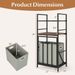 2-Tier Laundry Hamper With Tilt-out Basket For Bathroom, Bedroom, Dorm, And Laundry Room_maomaolike.com