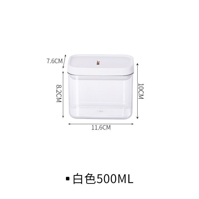 PET Sealed Household Kitchen Refrigerator Storage Grain Food Preservation Box Light Luxury Dry Goods Plastic Jar_maomaolike.com