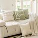 Home Garden Cream Style Sofa Pillow Cover Ins Style Nordic Modern Simple Living Room Pillow Bedside Cushion Bed Waist Backrest_maomaolike.com