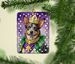 Australian Cattle Dog King Of Mardi Gras Porcelain Ornament Christmas Tree Hanging Decorations For Home Christmas Holiday, Rectangle, Gift, Multicolor_maomaolike.com