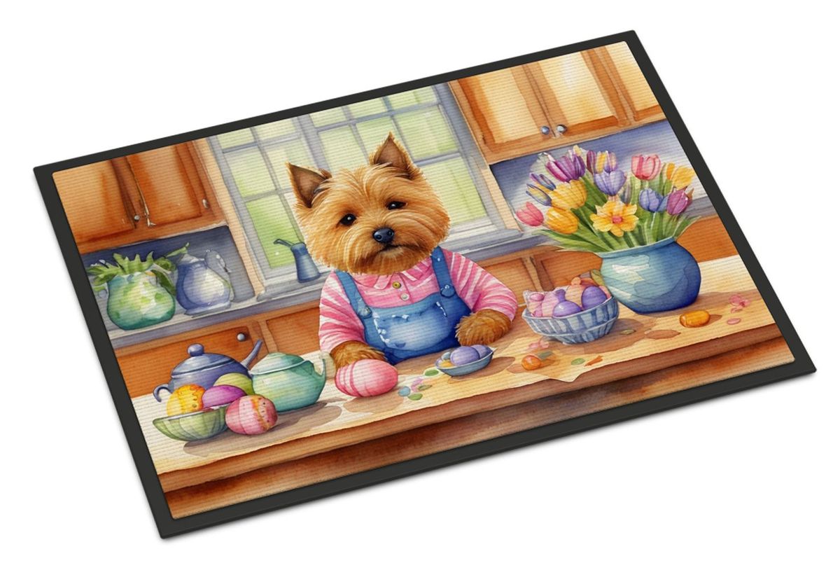 Decorating Easter Norwich Terrier Doormat Front Door Mat Indoor Outdoor Rugs For Entryway, Non Slip Washable Low Pile, 24H X 36W_maomaolike.com